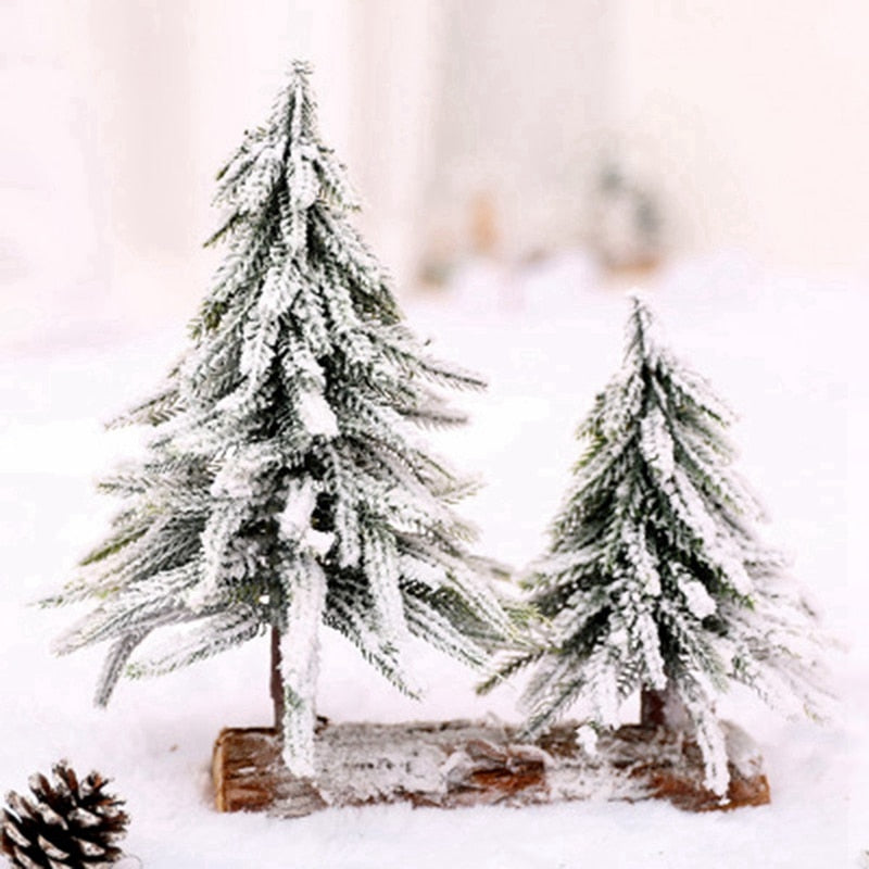 1 Pcs Christmas Tree Desktop Decoration Home Artificial Trees & 1 Pcs Christmas Wreath Decoration