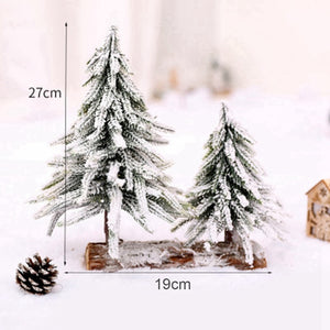 1 Pcs Christmas Tree Desktop Decoration Home Artificial Trees & 1 Pcs Christmas Wreath Decoration