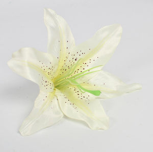 100pcs 16cm Artificial Lily Head Stamen Flowers Heads For Wedding Bridal Bouquet Home Decoration