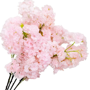 10Pcs Simulation Cherry Blossom Branch Artificial Flower Fake Plant Wedding Decoration Home Party Garden Decor