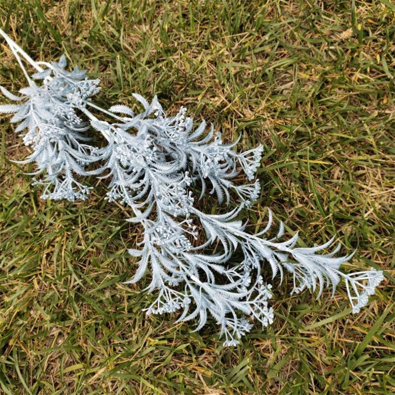 7Pcs Fake Long Stem Autumn Plant 39.37\" Length Simulation Plastic Greenery for Home Wedding Decorative Artificial Plants