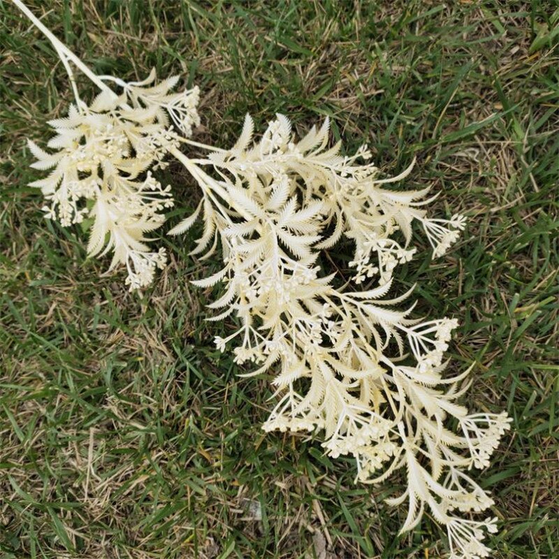 7Pcs Fake Long Stem Autumn Plant 39.37\" Length Simulation Plastic Greenery for Home Wedding Decorative Artificial Plants