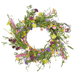 Artificial Daisy Flower Wreath Spring Summer Door Garland Front Door Window Wreath Wedding Hanging Ornament Home Decor