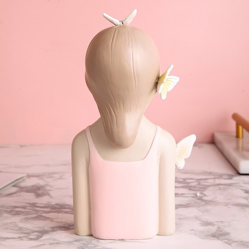 Beautiful Butterfly Girl Sculptures Vases Countertop Vases Home Decor Gift Flowers Vases Ornaments For Home Office XHC88