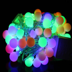 10M LED Ball String Light Ball Chain Fairy Garland Lights Bulb Light Waterproof For Outdoor Wedding Christmas Home Decor