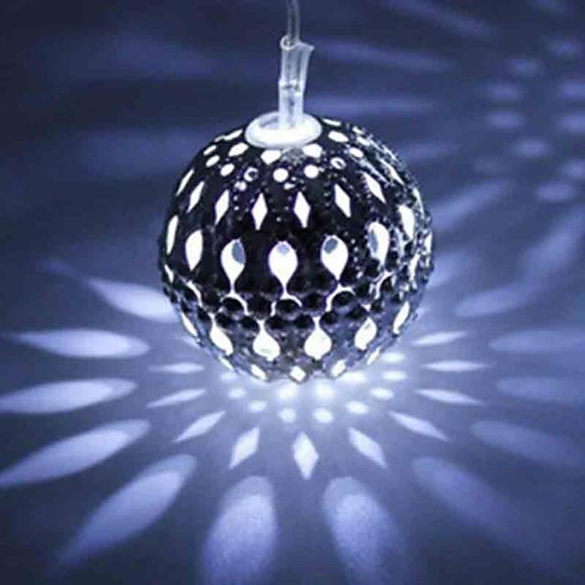 Solar String Lights Moroccan Ball Waterproof 10M 50LED 7M 30LED and 5M 20LED Balls Globe Fairy String Light Orb Lantern Christmas Lighting for Outdoor Party Home Decoration