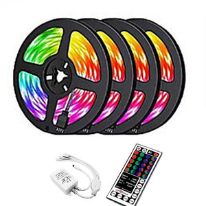 20m LED Strip Lights 1200 LEDs 2835 SMD RGB Light Strips Cuttable Linkable Suitable for Vehicles 100-240 V Self-adhesive IP44 4x5m