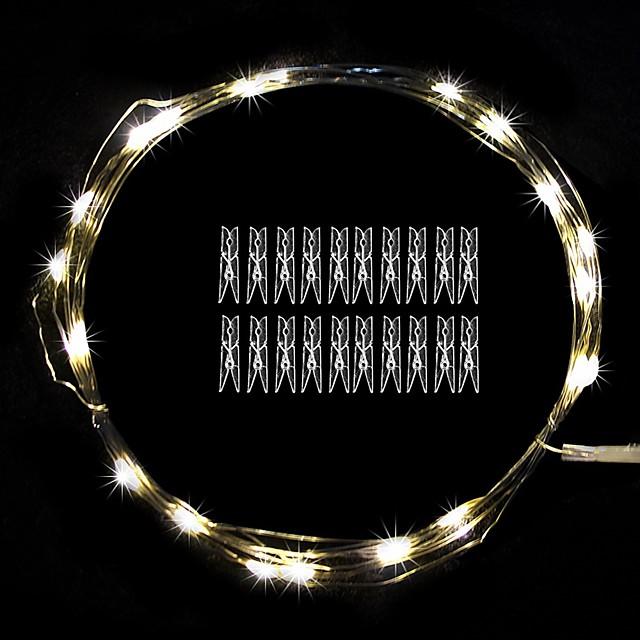 3M Photo Clip LED String Lights Fairy Lights Outdoor Battery Operated Garland Christmas Decoration Party Wedding Xmas