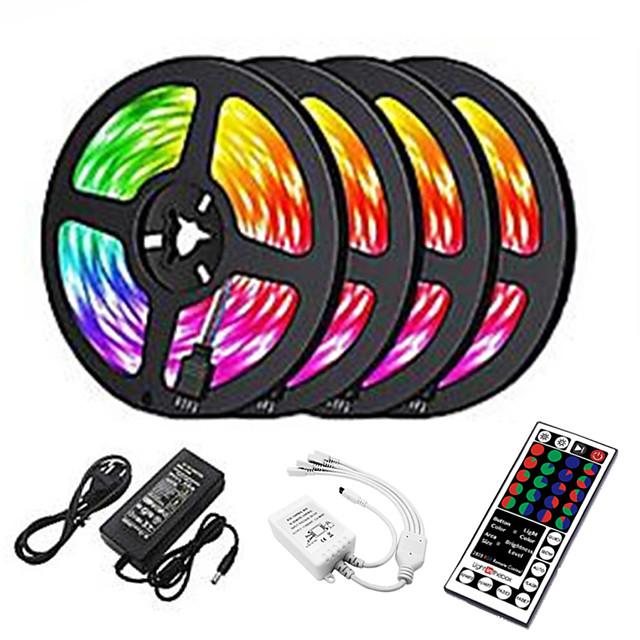 20m LED Strip Lights 1200 LEDs 2835 SMD RGB Light Strips Cuttable Linkable Suitable for Vehicles 100-240 V Self-adhesive IP44 4x5m