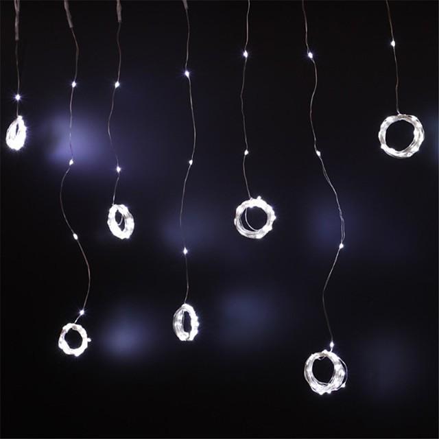 3x2M Window Curtain String Light 200 LED 8 Lighting Modes Christmas Decorating Lights Window Lights for Bedroom Party Wedding Home Indoor Outdoor Waterproof
