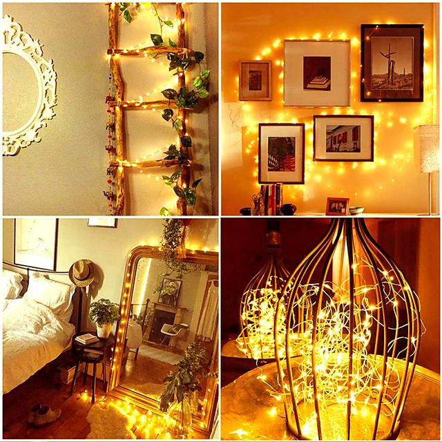 30 PCS 12PCS 6PCS Fairy Lights Battery Operated (Included) 600LED 240LED 120LED Mini String Lights Waterproof Copper Wire Firefly Starry Lights for Halloween Party Christmas Festivals Decorations