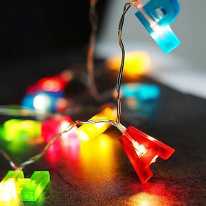 1.2m Happy Birthday String Lights 13 LEDs Multi Color Christmas New Year&#039;s Cute Party Adorable 4 V