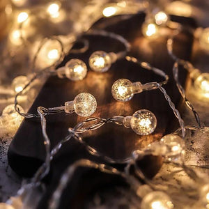 10M LED Ball String Light Ball Chain Fairy Garland Lights Bulb Light Waterproof For Outdoor Wedding Christmas Home Decor