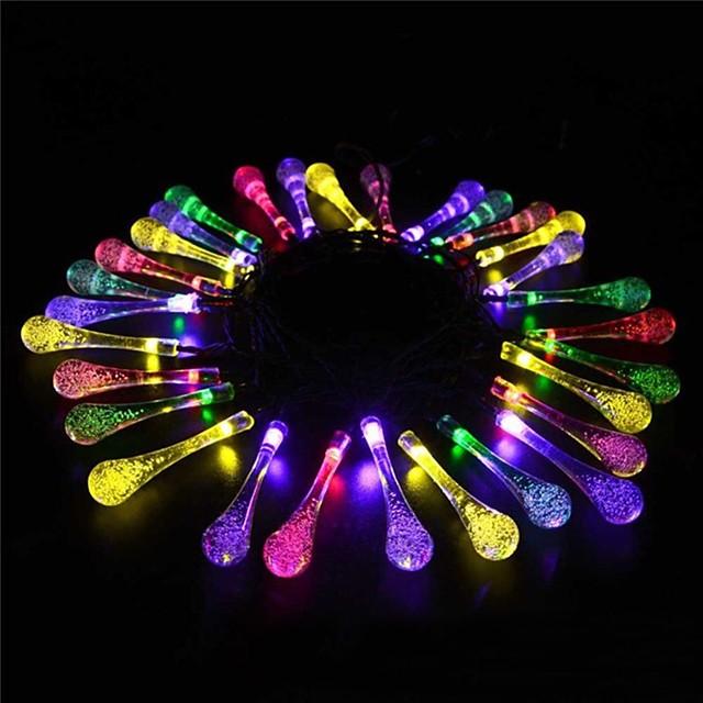 5m Solar String Lights Outdoor Lights 20 LEDs Warm White  Multi Color  Outdoor Patio Christmas New Year&#039;s Party Decorative 2 V