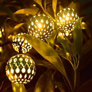 220V Led String Lights 5M 40LED Moroccan Ball Fairy Garland Copper Patio Lighting Strings Christmas Wedding Party Decorations
