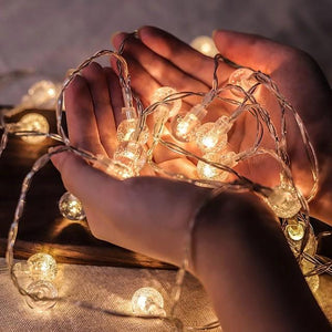 10M LED Ball String Light Ball Chain Fairy Garland Lights Bulb Light Waterproof For Outdoor Wedding Christmas Home Decor