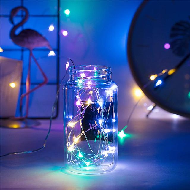 30 PCS 12PCS 6PCS Fairy Lights Battery Operated (Included) 600LED 240LED 120LED Mini String Lights Waterproof Copper Wire Firefly Starry Lights for Halloween Party Christmas Festivals Decorations