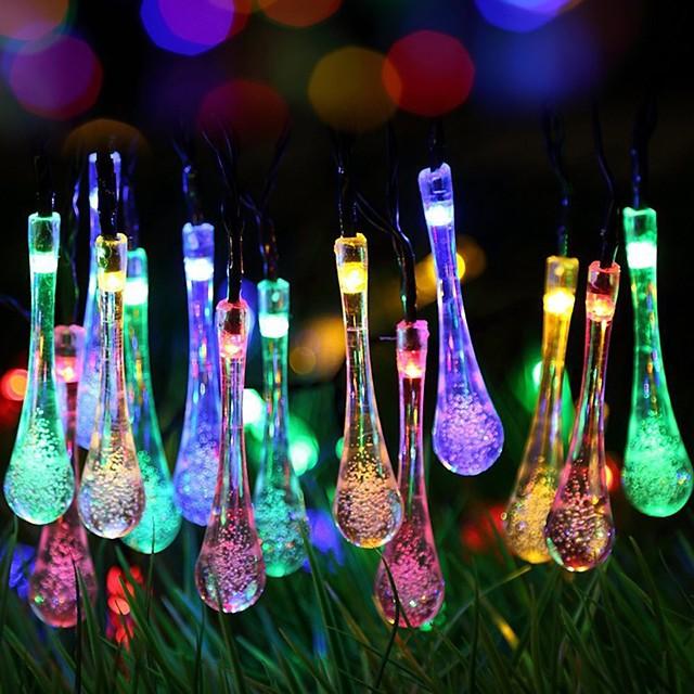 5m Solar String Lights Outdoor Lights 20 LEDs Warm White  Multi Color  Outdoor Patio Christmas New Year&#039;s Party Decorative 2 V